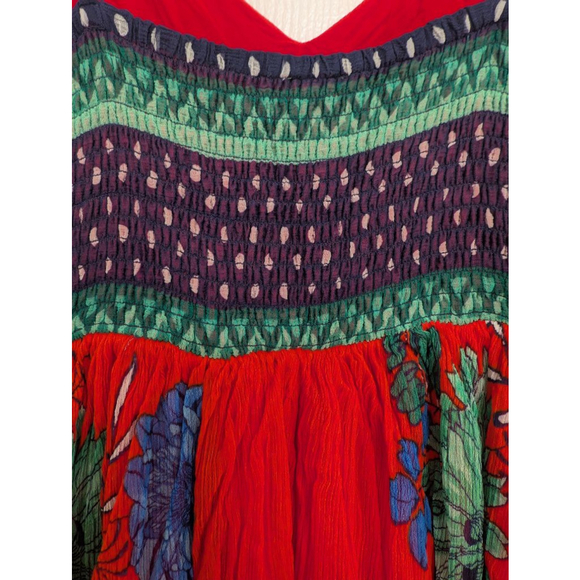 $168 Anthropologie Maeve Ikebana Timeless Maxi Dress Boho Indie Floral Sz 4 - Picture 4 of 7